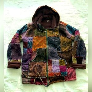 Super interesting heavy duty jacket. XL but wears like a genuine Large.